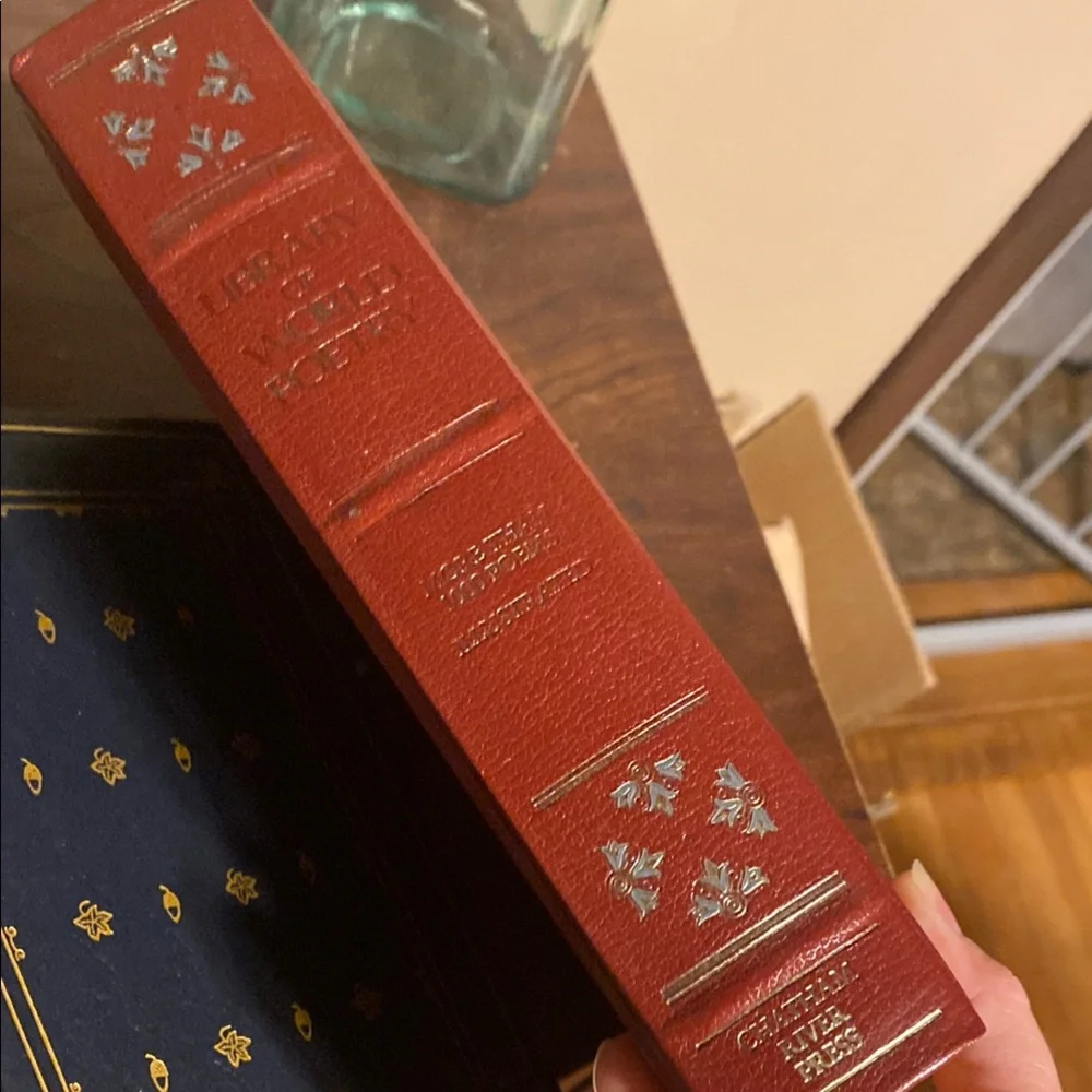 Library of World Poetry Hardcover Coffee Table Book - Unbranded - Red